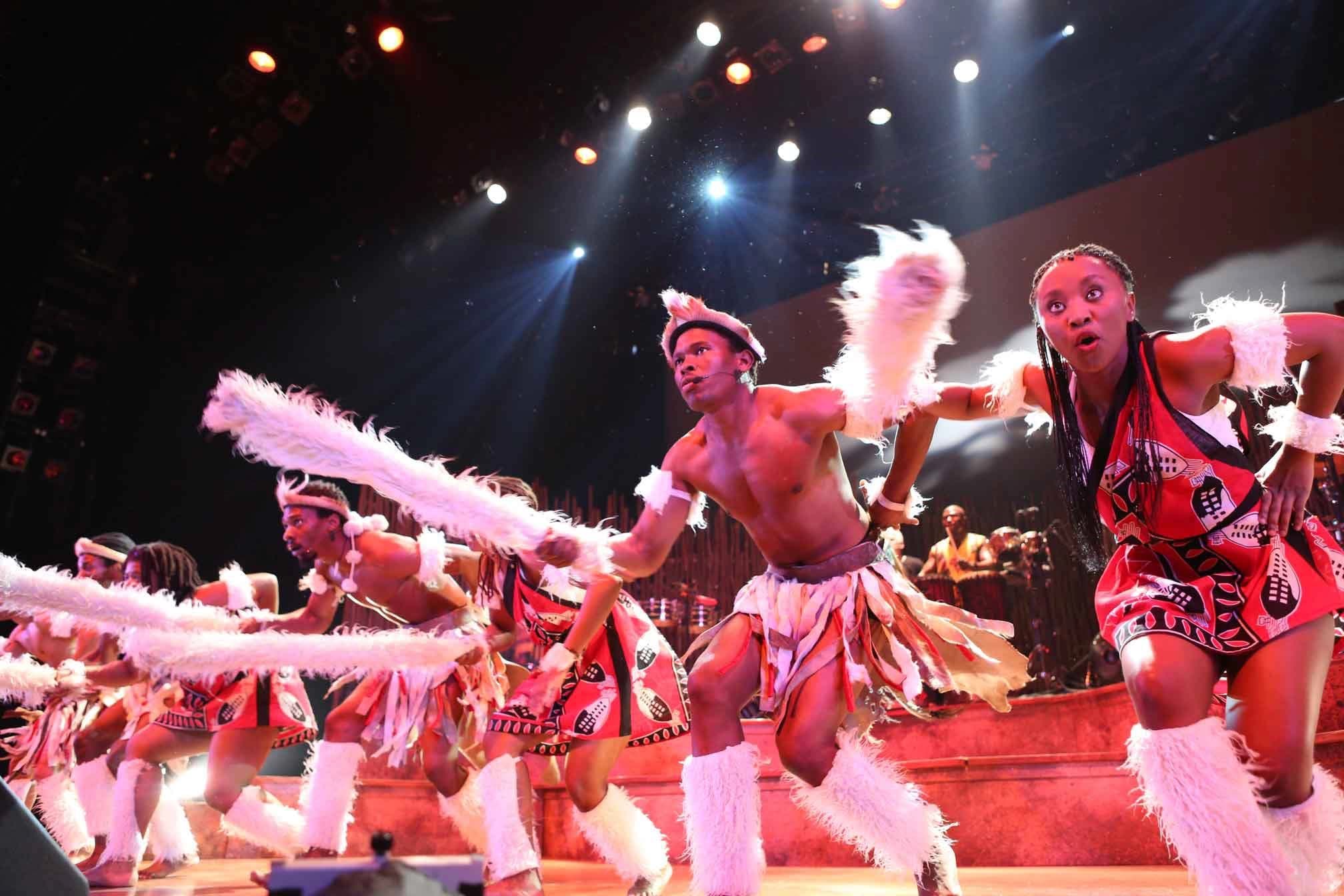 Traditional Zulu dance performance showcasing South African cultural heritage and customs